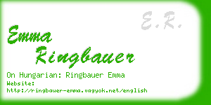 emma ringbauer business card
